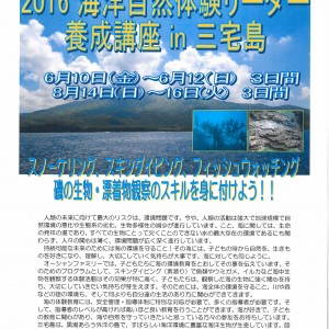 募集要項（2016三宅島）P1